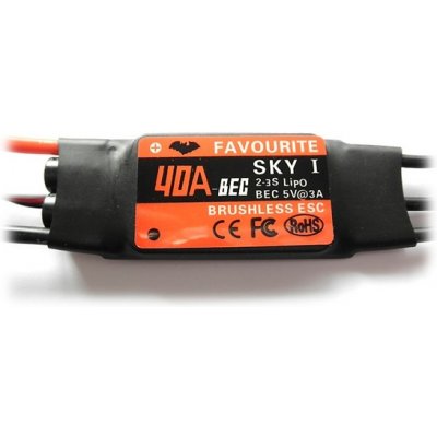 Favourite SKY Regulátor otáček 40A BEC 2-3S 39g ESC Air/Heli – Hledejceny.cz