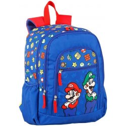 Curerůžová batoh Nintendo Mario And Luigi modrá