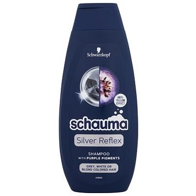 Schwarzkopf Schauma Silver Reflex Shampoo šampon pro šedé bílé nebo barvené blond vlasy 400 ml – Zboží Mobilmania