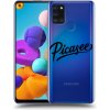 Pouzdro a kryt na mobilní telefon Samsung Pouzdro Picasee silikonové Samsung Galaxy A21s - Black Gold čiré