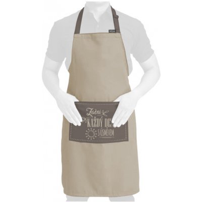 Nekupto Dárková zástěra Začni každý den s úsměvem Kafetearie – Zboží Dáma