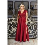 Bosca Fashion společenské šaty Crystal bordó – Zboží Mobilmania