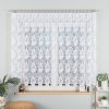 Záclona Dekorační krátká vzorovaná záclona na žabky PATRYCJA 160 bílá 300x160 cm MyBestHome