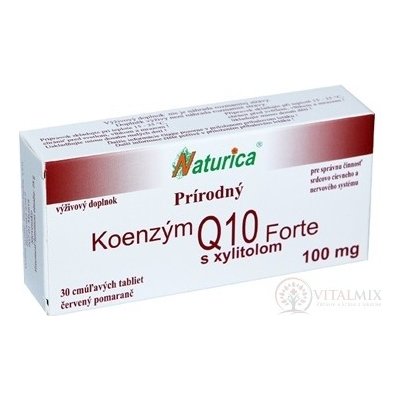 Naturica Přírodní KOENZYM Q10 Forte 100 mg tablet 30 kapslí – Hledejceny.cz