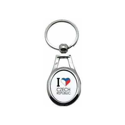 Přívěsek na klíče ovál I love Czech republic – Zboží Mobilmania