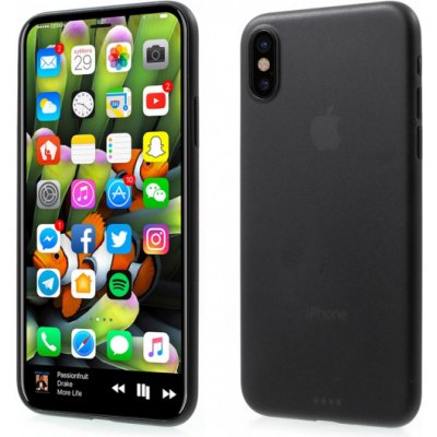 Pouzdro AppleKing plastové ultratenké matné Apple iPhone XS / iPhone X - černé – Zbozi.Blesk.cz