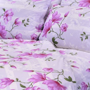 Stanex bavlna povlečení lilie fialové LS226 140x200 70x90