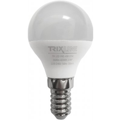 Trixline LED žárovka 4W 368lm E14 P45 neutrální bílá – Zboží Mobilmania