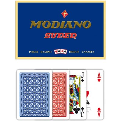 Modiano Poker Ramino Super Fiori 4 Jumbo Index Profi plastové – Zboží Mobilmania