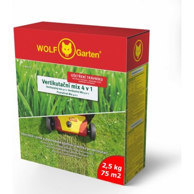 Travní osivo na dosev, vertikutační MIX 4 v 1 WOLF-Garten 2,4kg – Hledejceny.cz