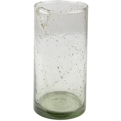 Skleněná transparentní foukaná váza Sandy - Ø10*20 cm - Clayre & Eef – Hledejceny.cz