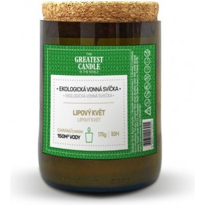 The Greatest Candle Svíčka v lahvi od vína lipový květ 170 g – Zboží Mobilmania