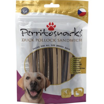 Perrito Dog Duck + Pollock Sandwich kachní sendvič s treskou 100 g – Hledejceny.cz