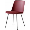 Jídelní židle &Tradition Rely HW7 black / red brown/Canvas 576