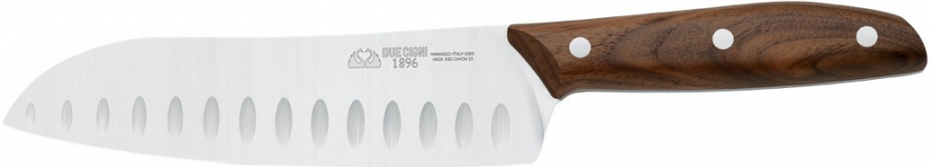Due Cigni DUE CIGNI kuchyňský nůž Santoku dřevo 18 cm