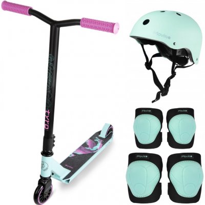 Movino freestyle set s chrániči TYRO FP-032 mintovo-růžová – Zboží Mobilmania