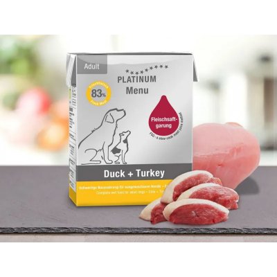 Platinum Natural Menu Adult Duck & Turkey 185 g – Zbozi.Blesk.cz