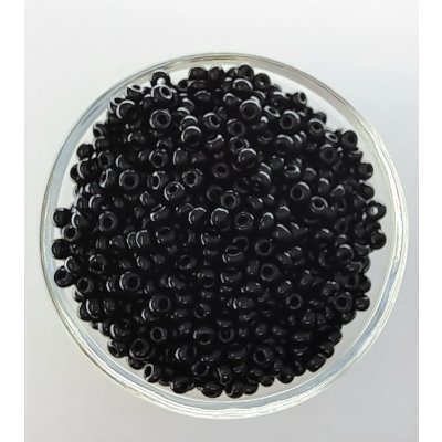 Rokajl Preciosa 8/0 - Černá - 1 g – Zboží Dáma