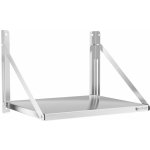 ROYAL Catering Nástěnná police - skládací - 60 x 45 cm - 40 kg - ušlechtilá ocel – Zboží Mobilmania