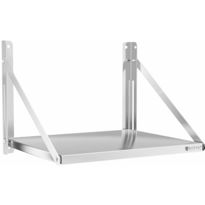 ROYAL Catering Nástěnná police - skládací - 60 x 45 cm - 40 kg - ušlechtilá ocel – Zboží Mobilmania