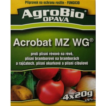 Agrobio Acrobat MZ WG - proti plísním 4x20g