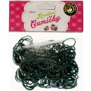 Loom Bands pletací gumičky tmavě zelené 200ks + háček