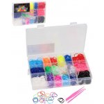 Udělej si náramek Gumičky Loom Bands 1440ks set s doplňky mix barev – Zboží Dáma