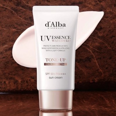 d'Alba Waterfull Tone-Up Sun Cream SPF50+ PA++++ Tónovací krém s SPF na obličej 50 ml – Hledejceny.cz