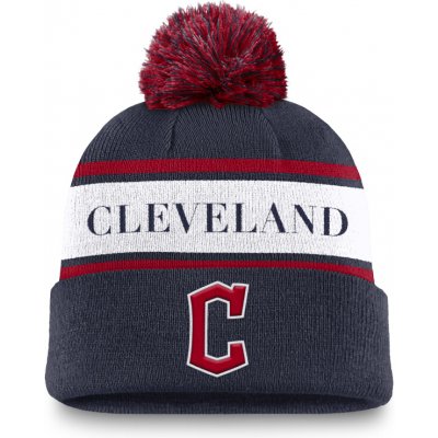 Nike Pánská zimní čepice Cleveland Guardians MLB Peak Standard Cuff Pom Beanie – Hledejceny.cz