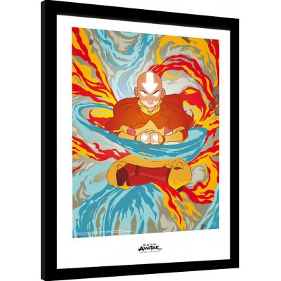 Obraz na zeď - Avatar - Aang Avatar State, 34 × 44.2 cm – Zboží Dáma