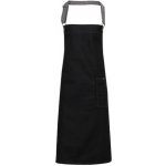 Premier Workwear Džínová zástěra s kapsami za krk PR134 Black Denim 72x86cm – Hledejceny.cz