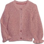 GAP 739775-02 dětský kardigan na zapínání růžová – Zboží Dáma
