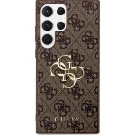 Guess PU 4G Metal Logo Samsung Galaxy S24 Ultra hnědé – Sleviste.cz