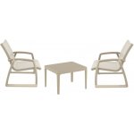 SIESTA Zahradní křeslo PACIFIC LOUNGE armchair taupe – Hledejceny.cz