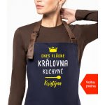 Kariban Zástěra pro ženy se jménem Exclusive Tady vaří.. Tmavě modrá Navy – Hledejceny.cz