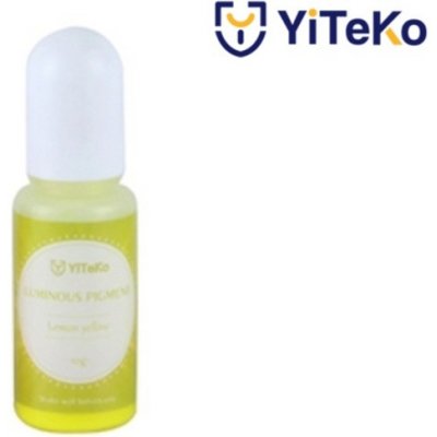 YiTeKo Svítící pigment do pryskyřice 14 citronově žlutá 10 ml – Sleviste.cz