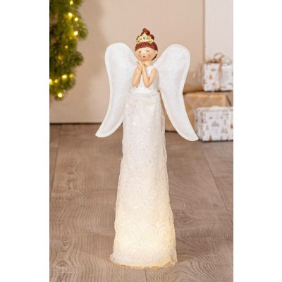 Gilde LED andělská Eleni pryskyřice, 46 cm – Hledejceny.cz