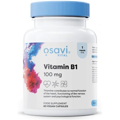 Osavi Vitamín B1 100 mg 60 veganských kapslí – Hledejceny.cz