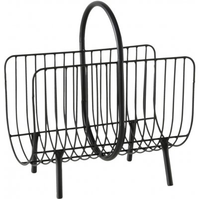 Boltze Kovový stojan na noviny CINDY, 22 x 40 cm černá – Zboží Dáma