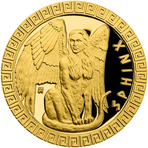 Česká mincovna zlatá mince Bájní tvorové Sfinga 3,11 g