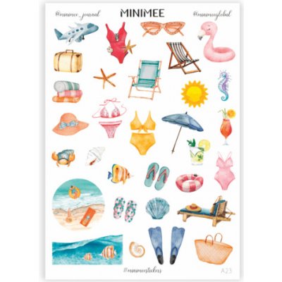 Samolepky MINIMEE - Dovolená u moře – Zboží Živě