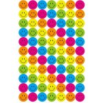Samolepky smajlíci neonoví 96 ks 4 archy – Sleviste.cz
