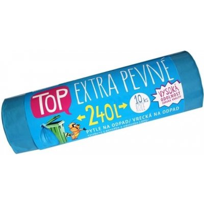 VIPOR LDPE Top Extra pevné 240 l, 10 ks, modrý – Zboží Mobilmania