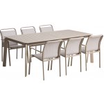 Kave Home zahradní set stolu Brela a šesti židlí Luri Béžový – Hledejceny.cz