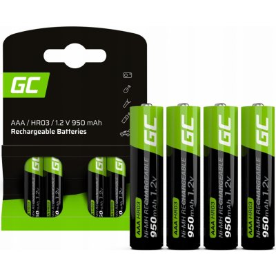 Green Cell AAA 950mAh 4ks GR03 – Zboží Živě