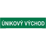 Walteco Únikový východ FTL, 200x50mm, plastová tabulka , 20135 – Sleviste.cz