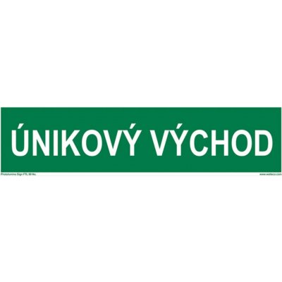 Walteco Únikový východ FTL, 200x50mm, plastová tabulka , 20135 – Sleviste.cz