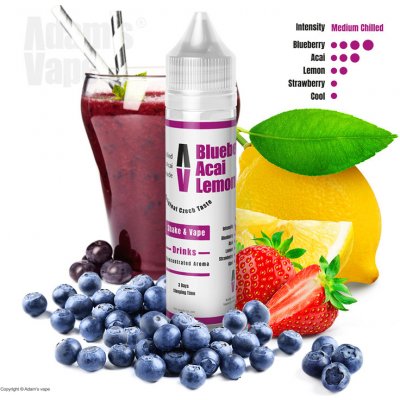 Adams vape Blueberry Acai Lemonade Shake & Vape 12 ml