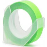 Alternativní páska pro Dymo Omega A0898290 9 mm x 3 m, bílý tisk + fluorescenční zelený podklad