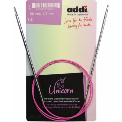 Addi Kruhové jehlice Unicorn 100 cm / 2,5 mm – Zboží Dáma